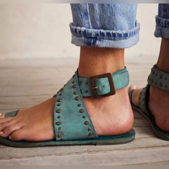 Free People Nassau Wrap Sandal Distressed - Picture 2 of 4